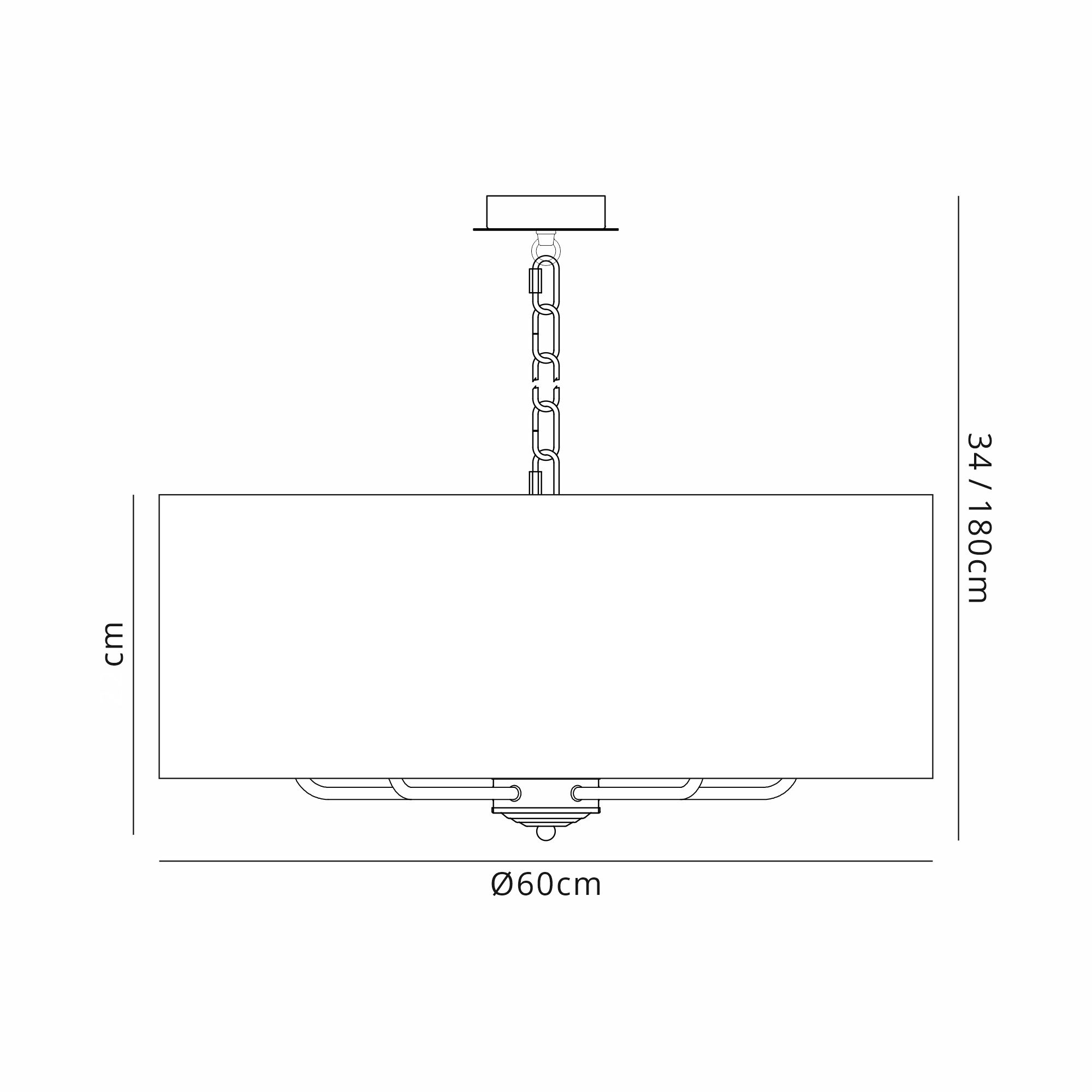 Banyan CH BL/GR Ceiling Lights Deco Multi Arm Fittings